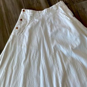 Free People maxi denim skirt